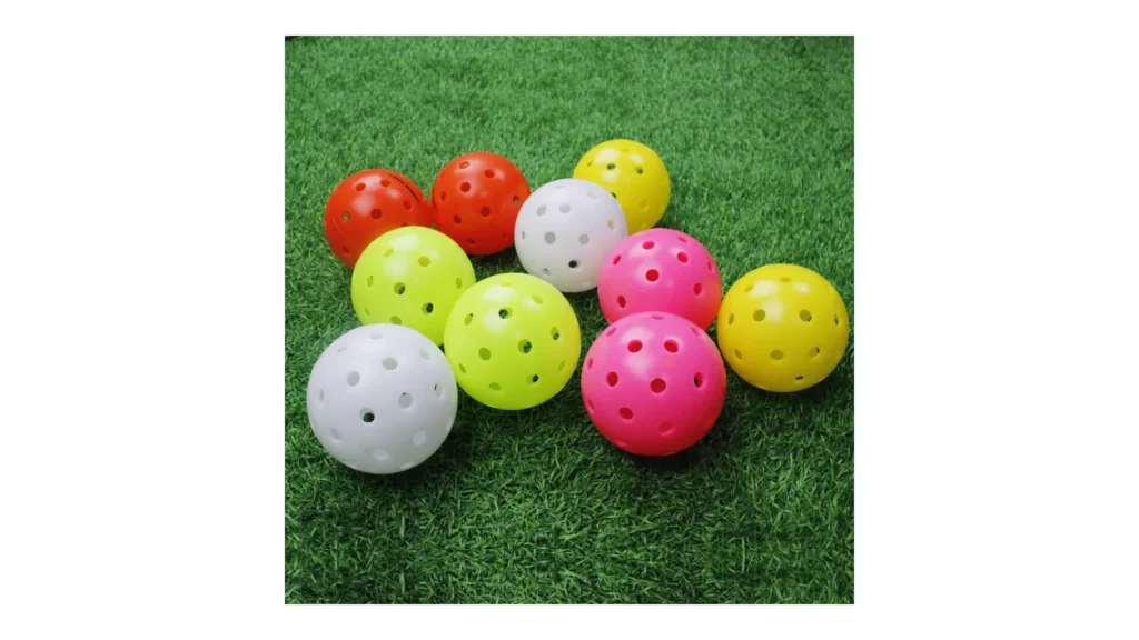 40-hole seamless pickleballs in multiple colours