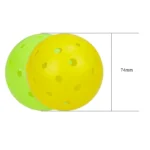 40-hole seamless PE outdoor tournament pickleball on a white background
