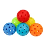 40-hole injection-molded TPE outdoor pickleball on a white background