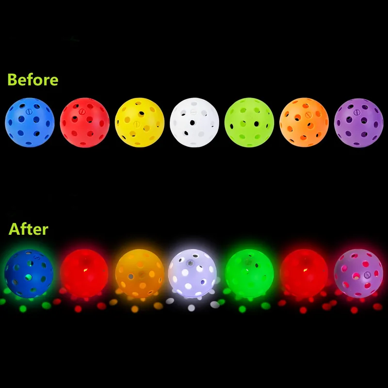LED Light-Up 40-Hole Pickleball for Night Training – detail view 3