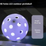LED Light-Up 40-Hole Pickleball for Night Training – detail view 4