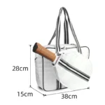 Quilted Modular Pickleball Paddle Tote Bag – detail view 3