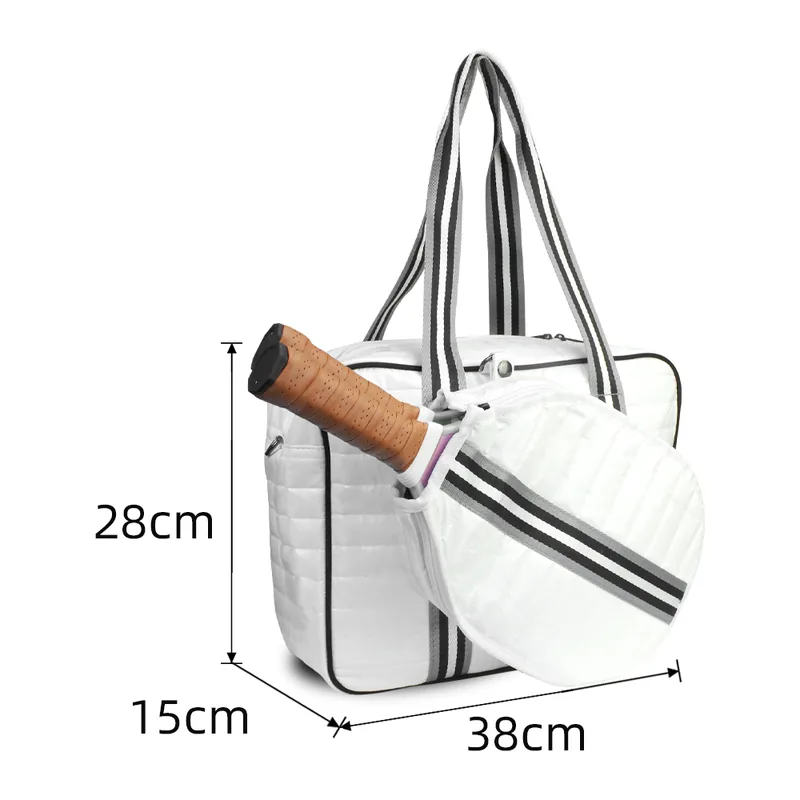 Quilted Modular Pickleball Paddle Tote Bag – detail view 3