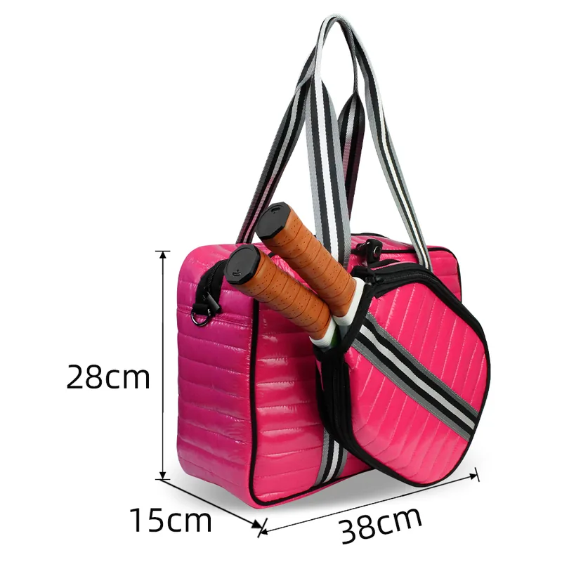 Quilted Modular Pickleball Paddle Tote Bag – detail view 6