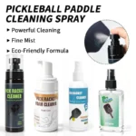 Pickleball paddle cleaner spray on a white background