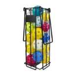 Pickleball ball pickup basket on a white background